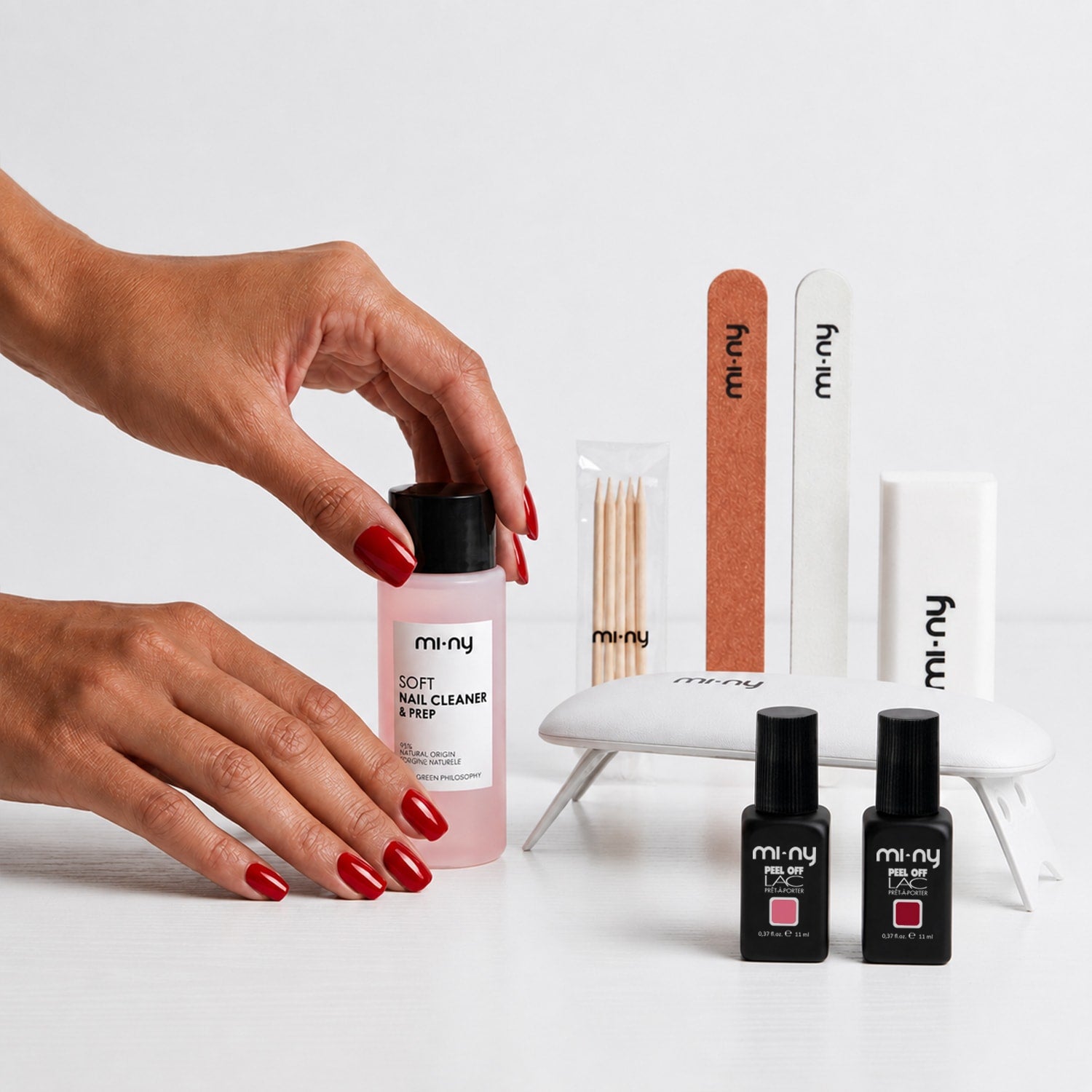 KIT PEEL OFF LAC unghie normali con 2 smalti a scelta