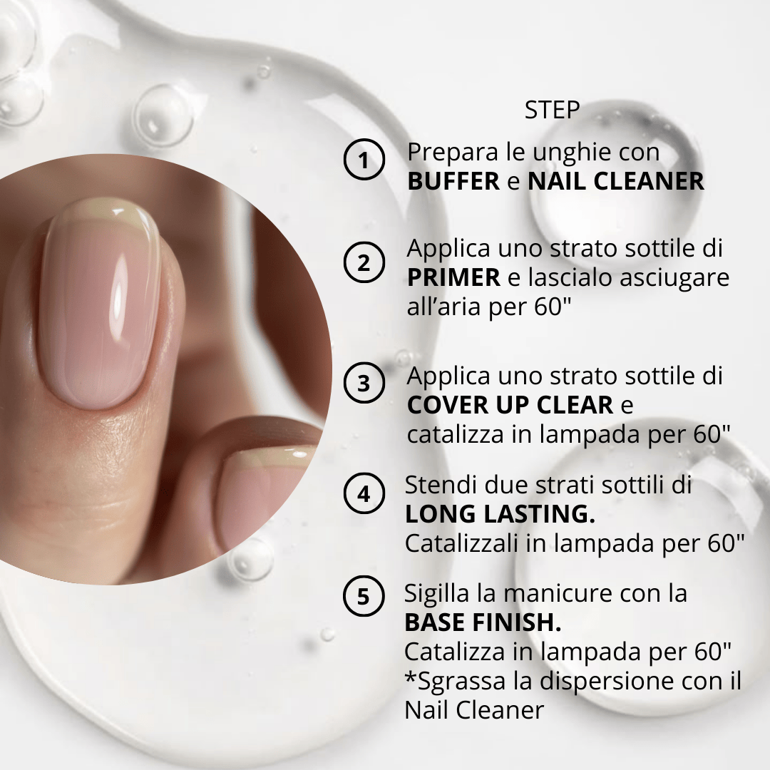 COVER UP VOLUME CLEAR estructura y microextensiones