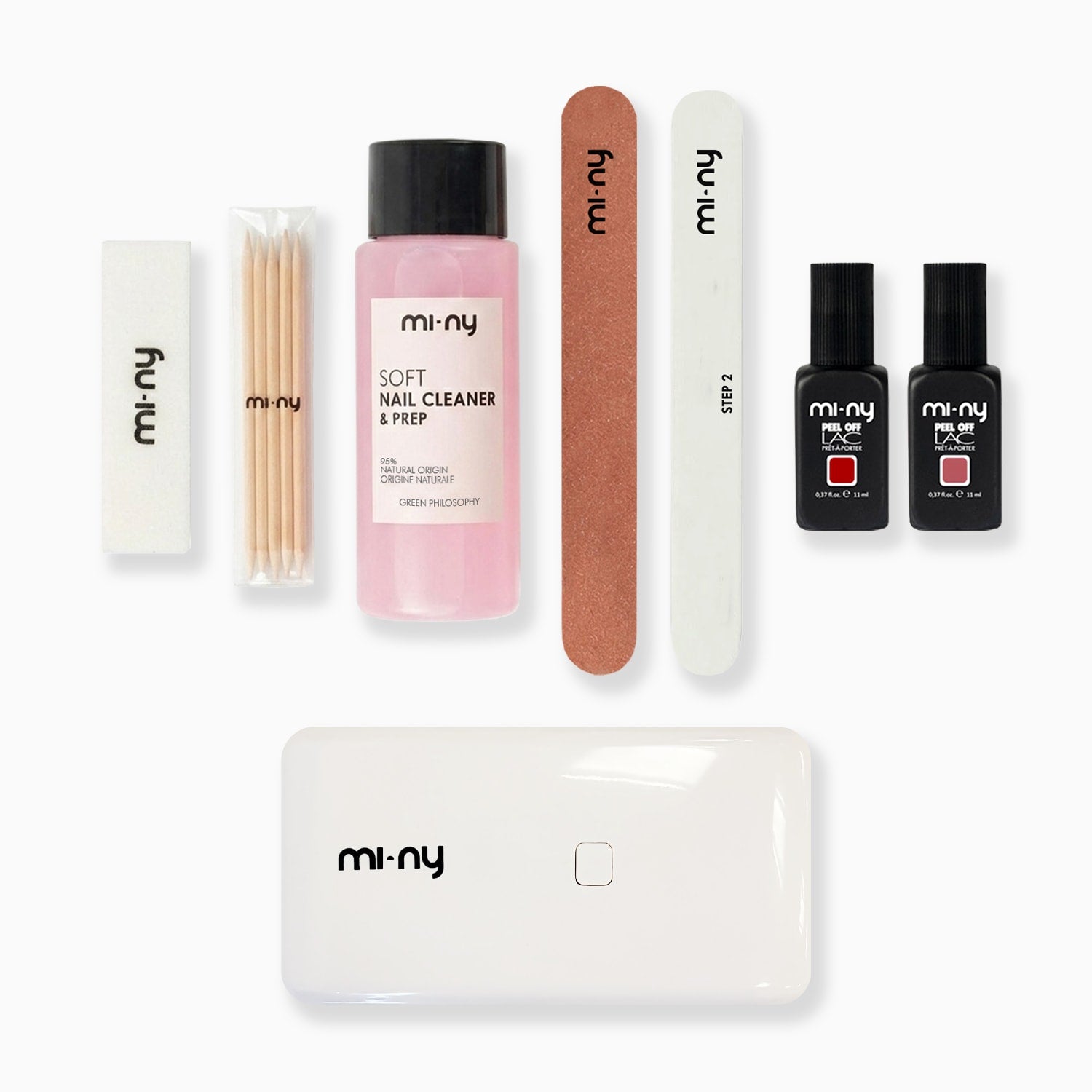 KIT PEEL OFF LAC unghie normali con 2 smalti a scelta