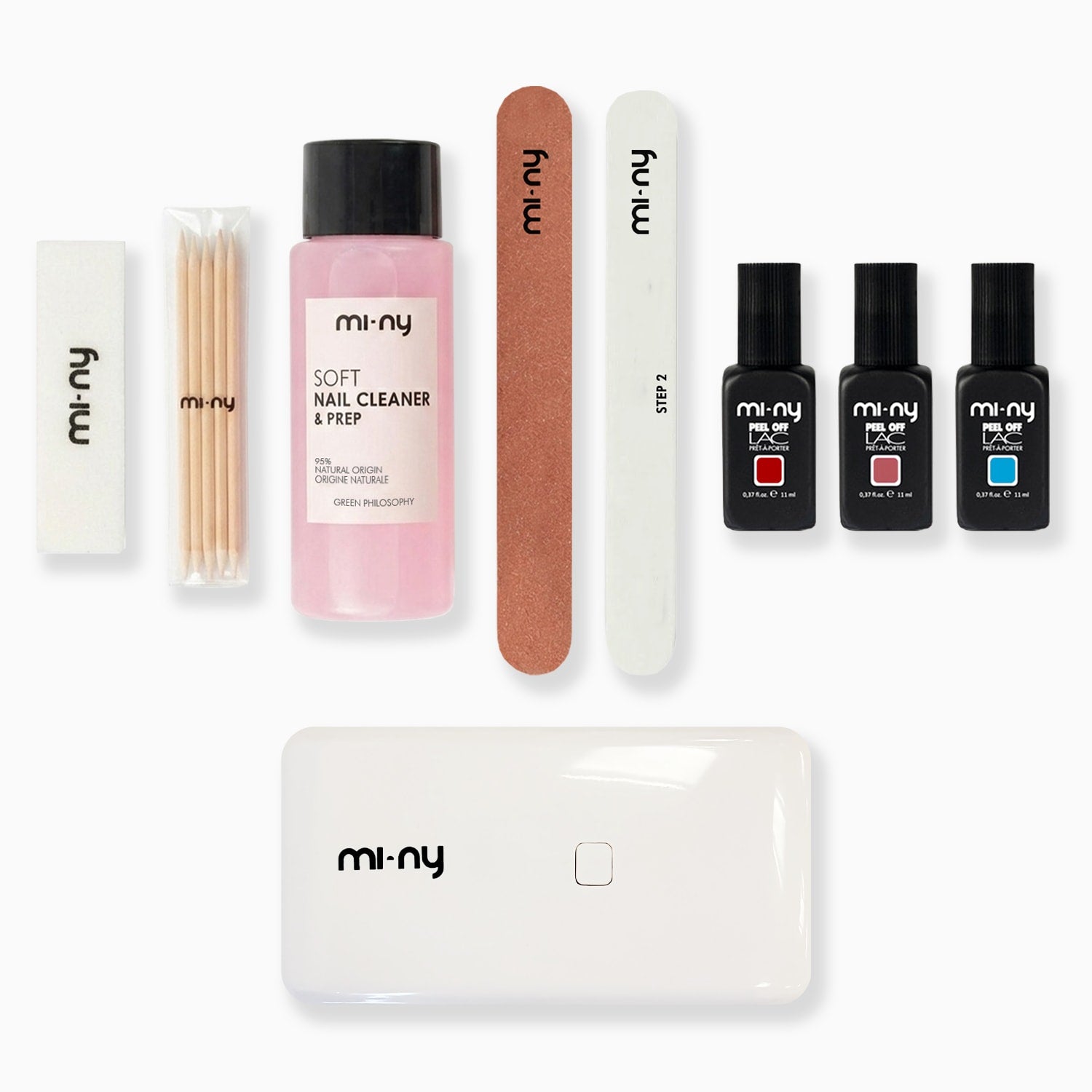 KIT PEEL OFF NAILS normal with 4 nail polishes of your choice