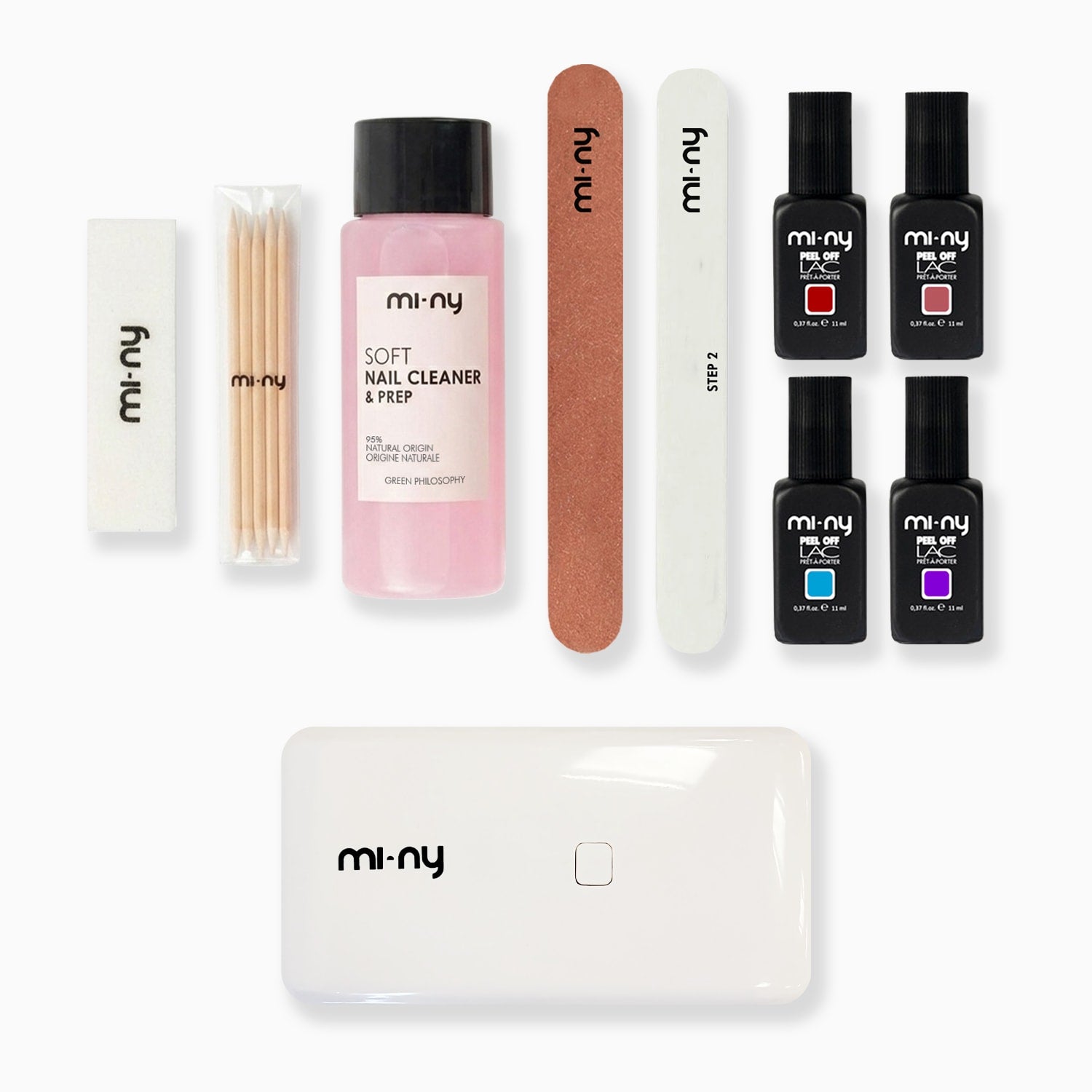 KIT PEEL OFF NAILS normal with 4 nail polishes of your choice