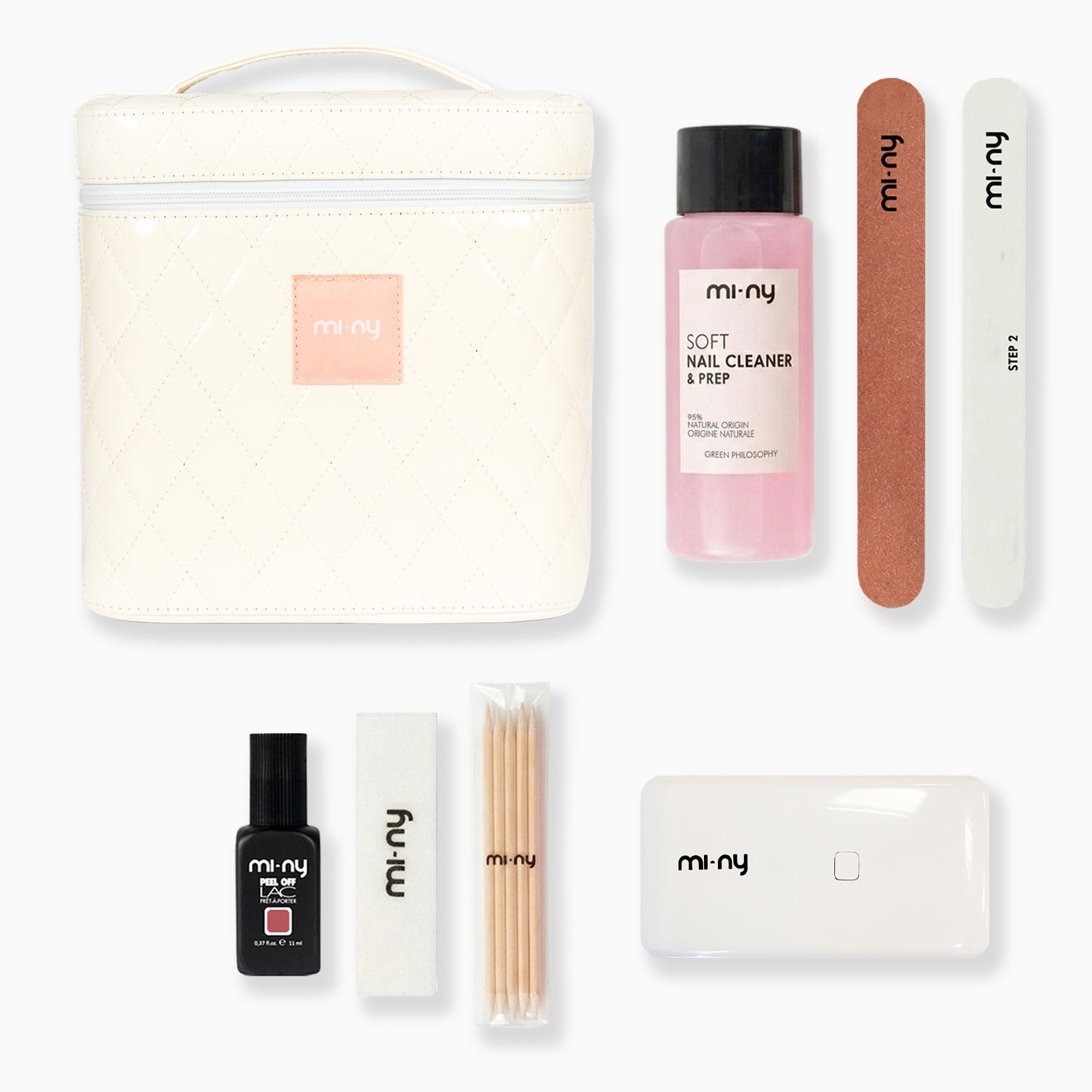 KIT PEEL OFF LAC unghie normali + beauty case puffy