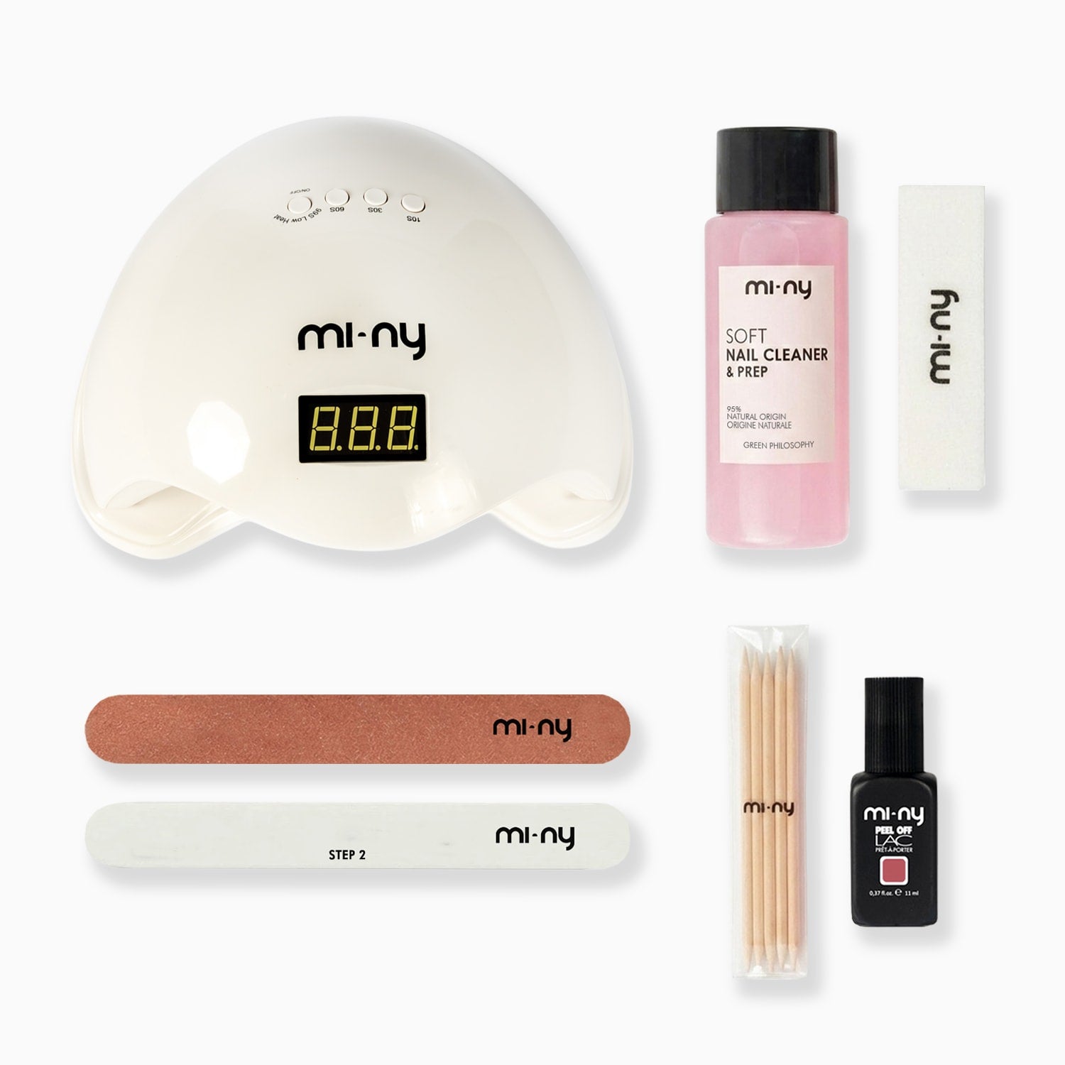 KIT PEEL OFF LAC unghie normali con lampada led pro