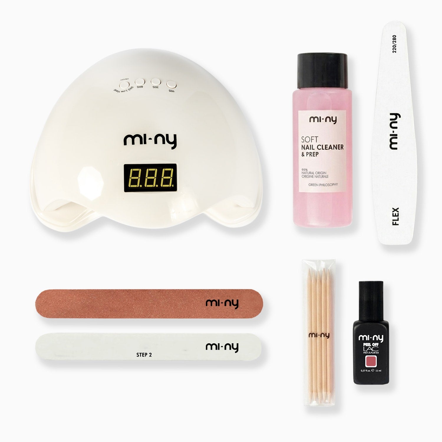 KIT PEEL OFF LAC unghie porose o sottili con lampada led pro