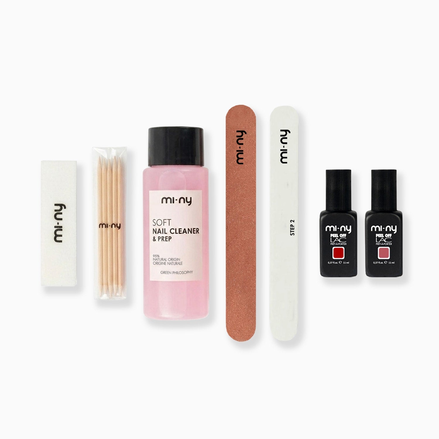 KIT PEEL OFF NAILS normal with 4 nail polishes of your choice