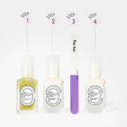 KIT GLASS MANICURE milky glossy + calcium