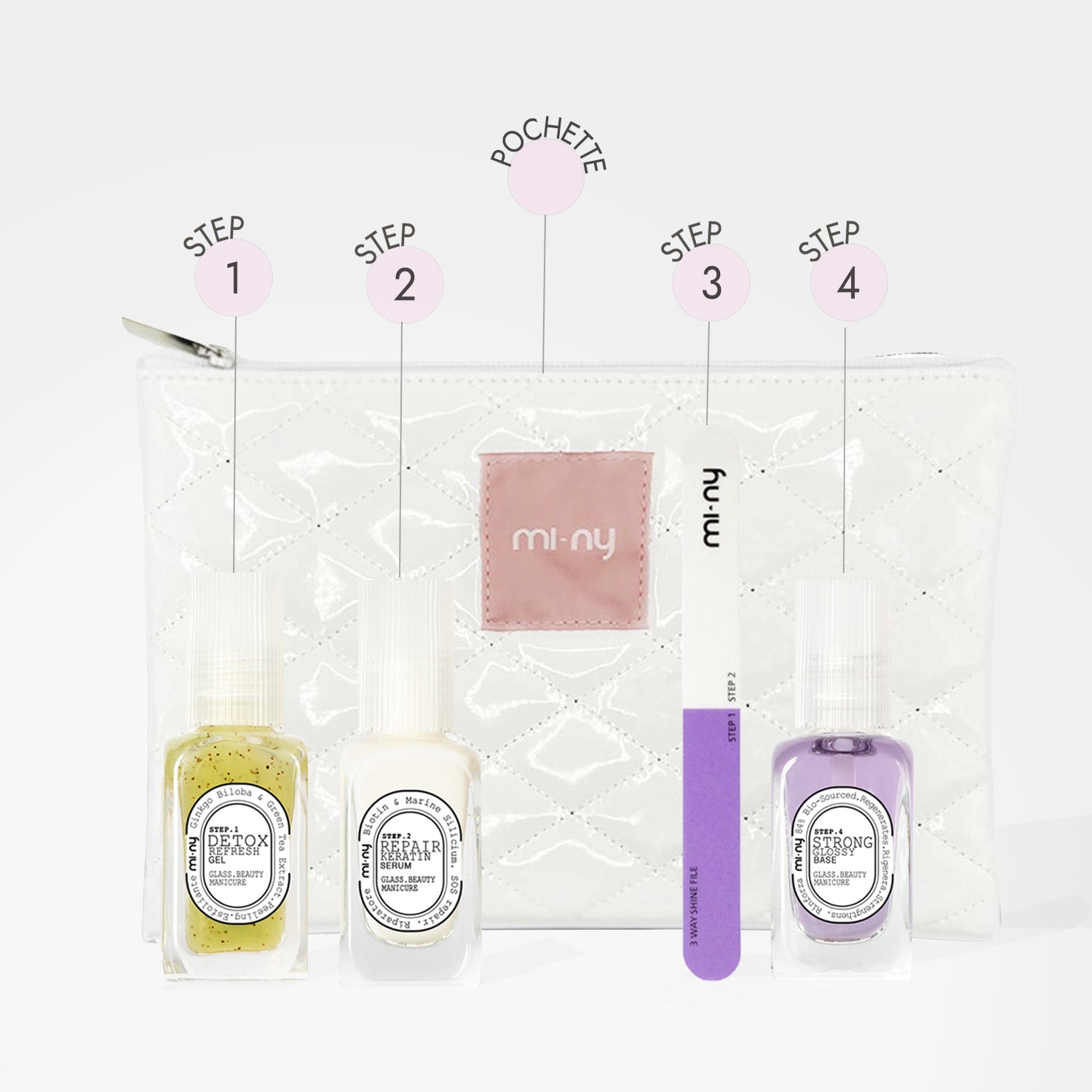 KIT GLASS MANICURE rinforzante