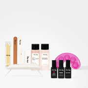 SEMIPERMANENT NAIL POLISH KIT with mini LED lamp