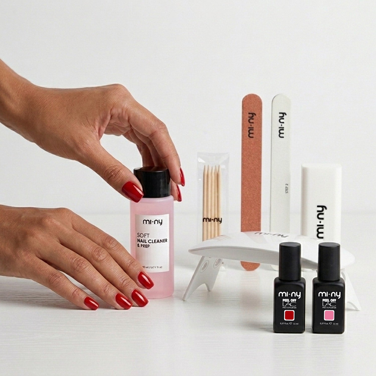KIT PEEL OFF LAC unghie normali con 2 smalti a scelta