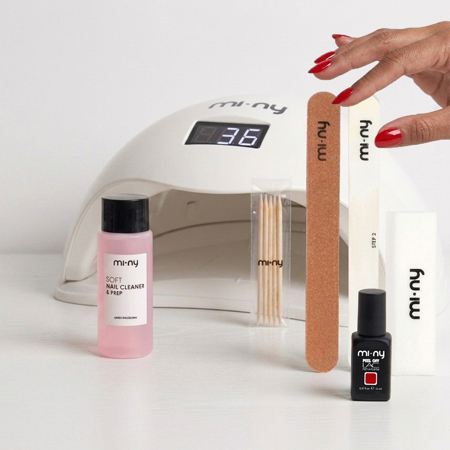 KIT PEEL OFF NAILS normal with LED lamp pro