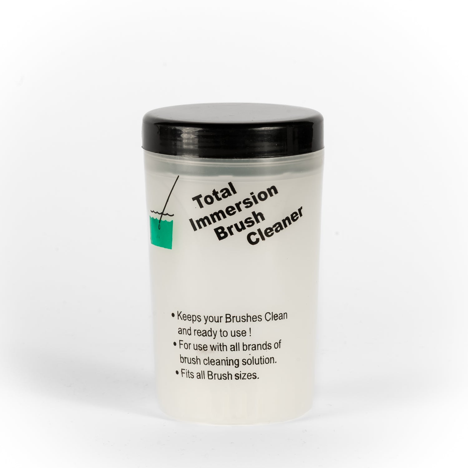 Container for brush cleaning