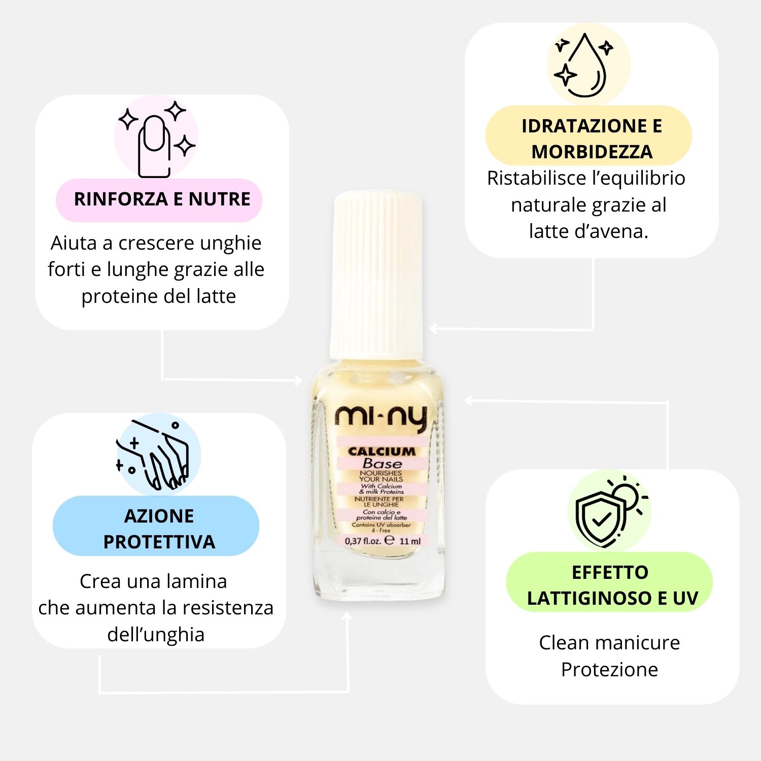 CALCIUM BASE uñas finas y dañadas