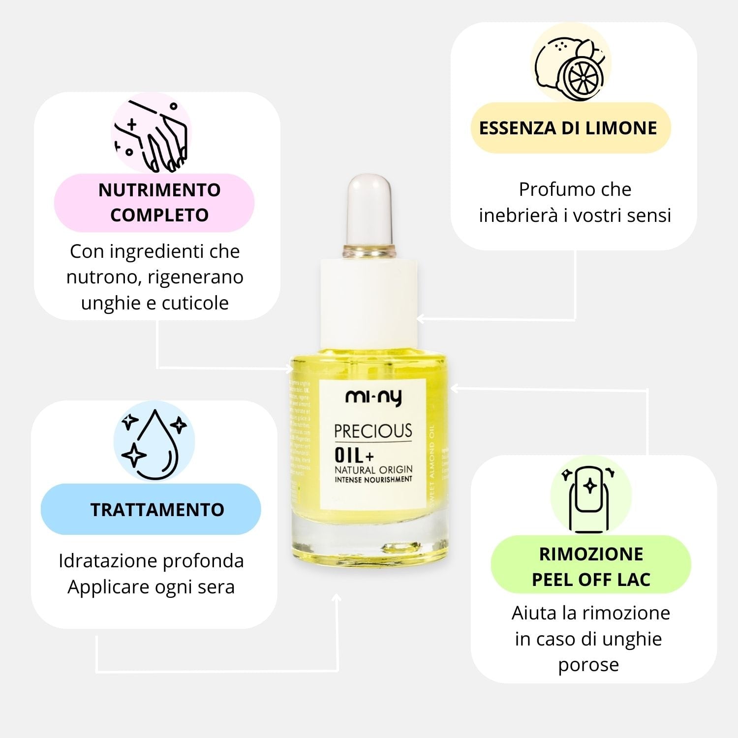 PRECIOUS OIL macht die Nägel & Nagelhaut geschmeidig, nährt und regeneriert.