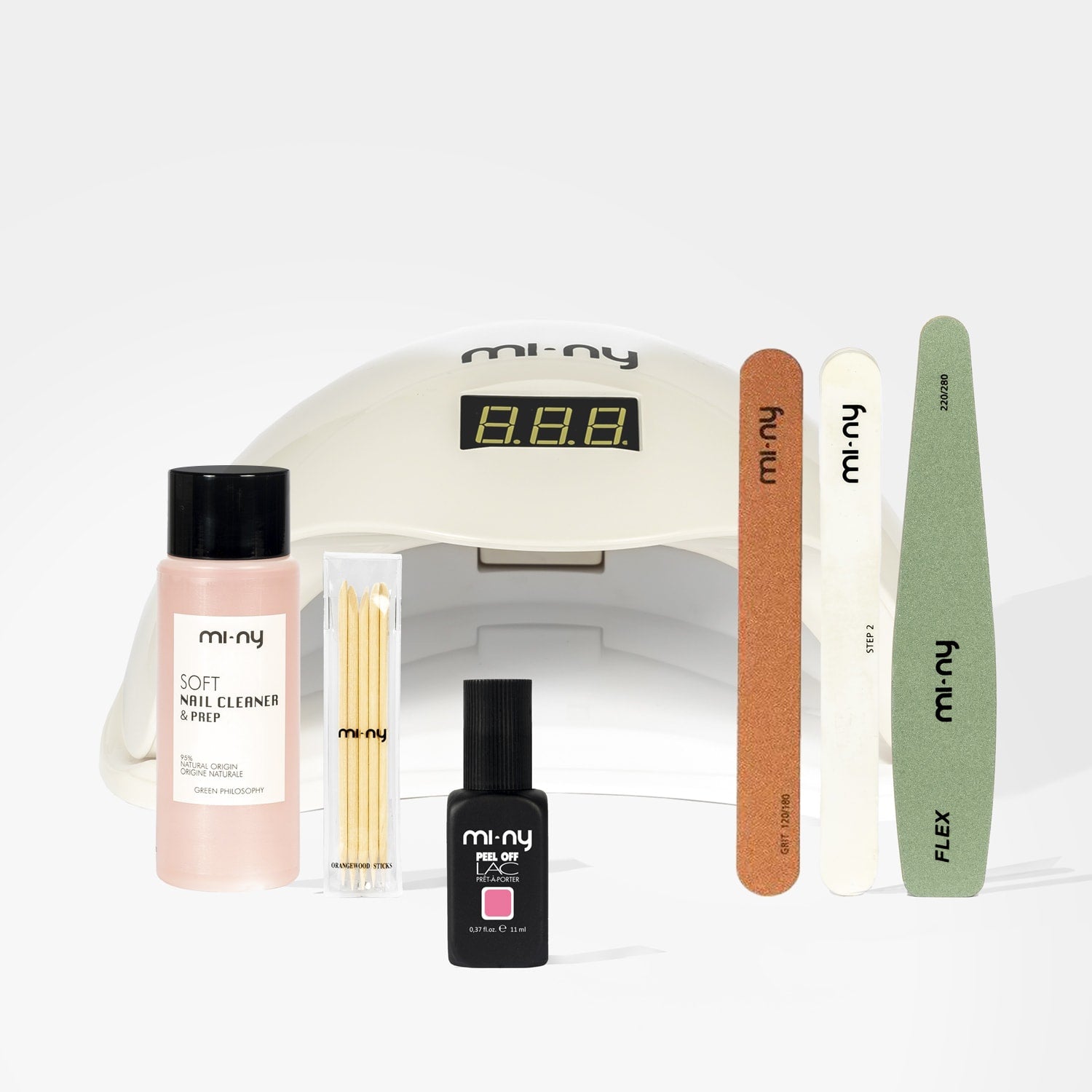 KIT PEEL OFF LAC for porous or thin nails with LED lamp pro