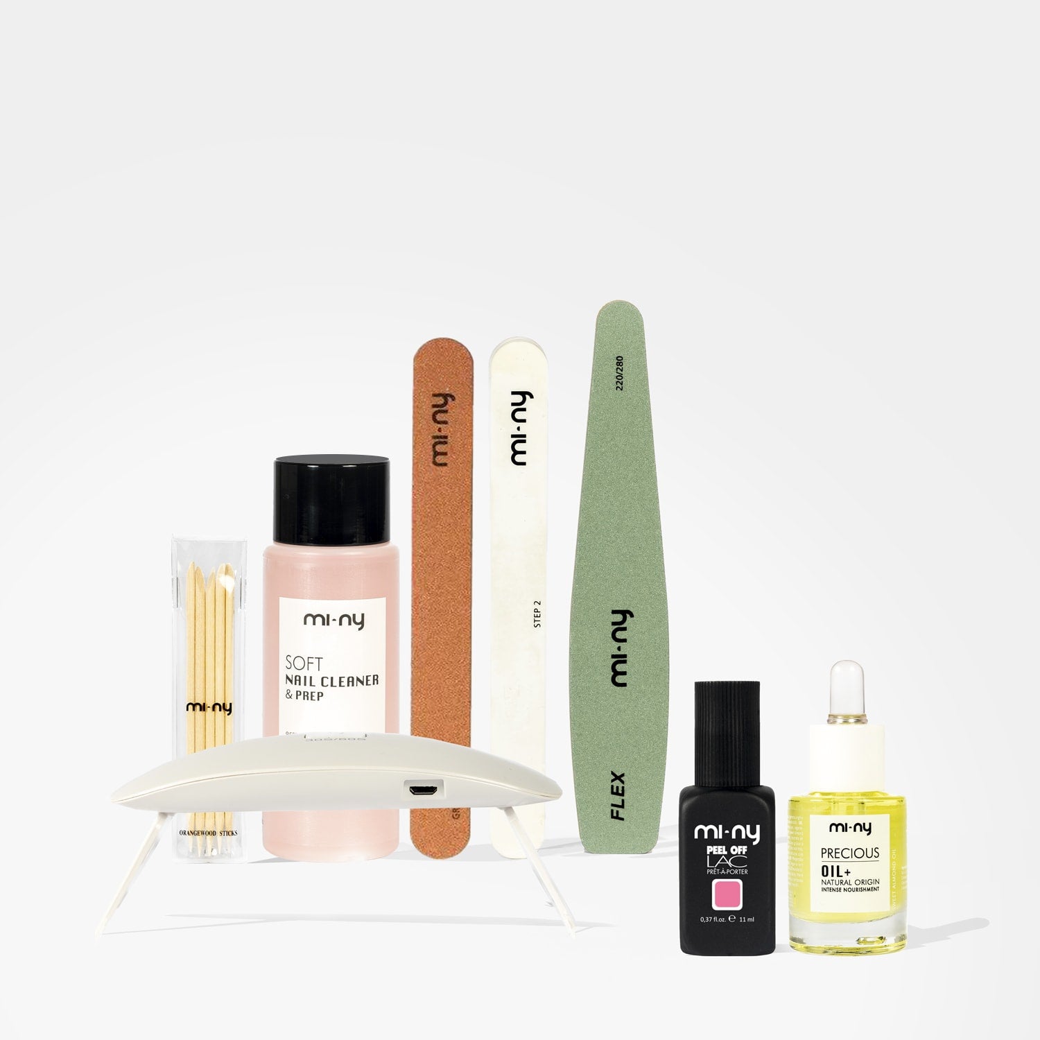 KIT PEEL OFF NAILS porous or thin with precious oil+