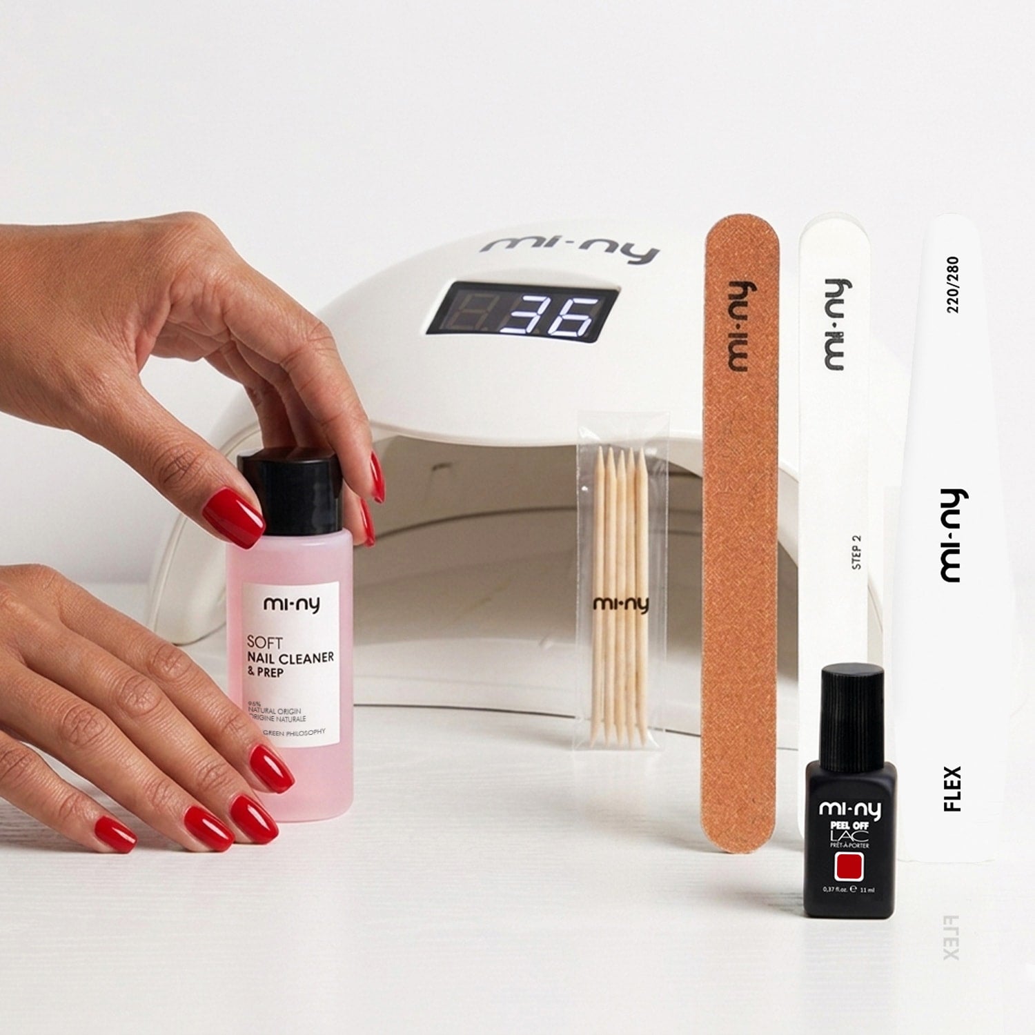 KIT PEEL OFF LAC unghie porose o sottili con lampada led pro