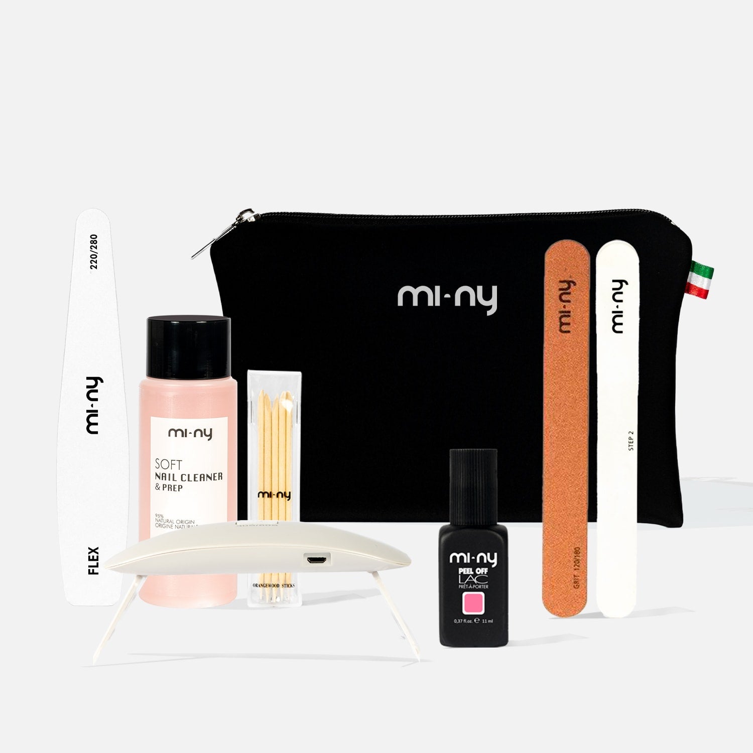 KIT PEEL OFF LAC poröse oder dünne Nägel + Täschchen