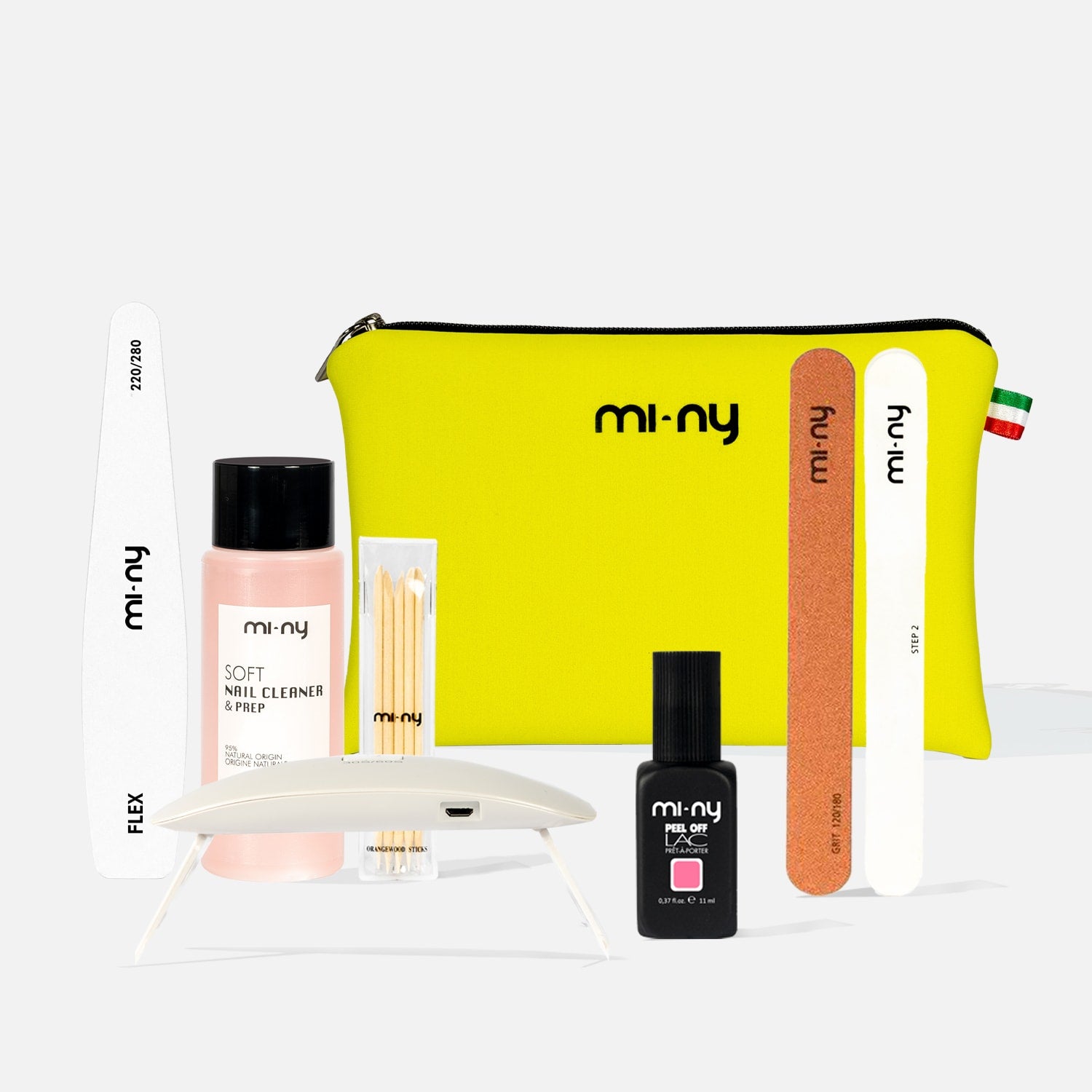 KIT PEEL OFF LAC poröse oder dünne Nägel + Täschchen