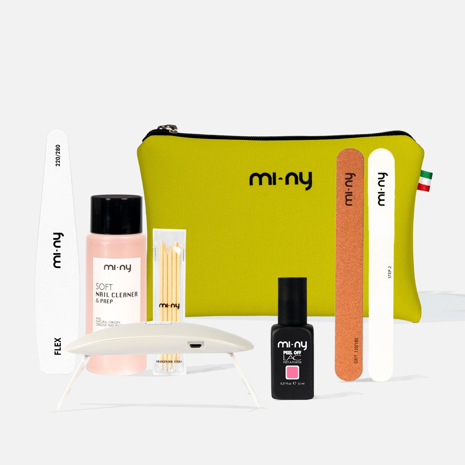 KIT PEEL OFF LAC poröse oder dünne Nägel + Täschchen