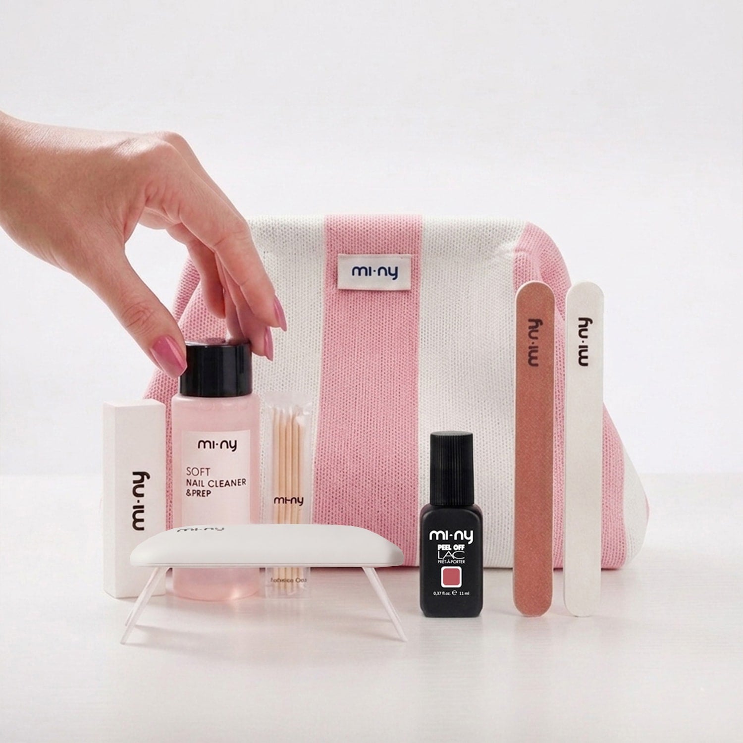 PEEL OFF GEL KIT normal nails + iconic bag